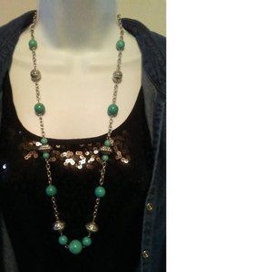 Lifestyle Studios Turquoise and Silver Necklace